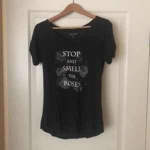 Betsy Johnson Stop & Smell the Roses tee